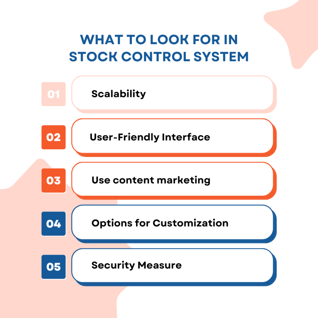 what to look for in a stock control system